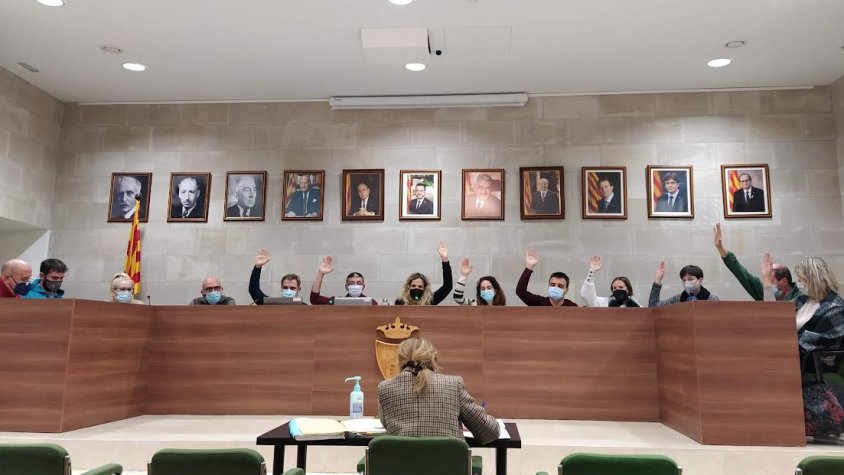 Moment de la votació del pressupost