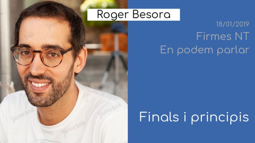 Albert Claramont i Roger Besora, a 'Firmes NT'