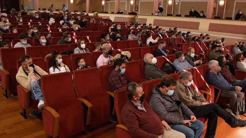 Una vista dels assistents a l'acte d'entrega de premis de l'MC Segre dissabte passat a Bellpuig