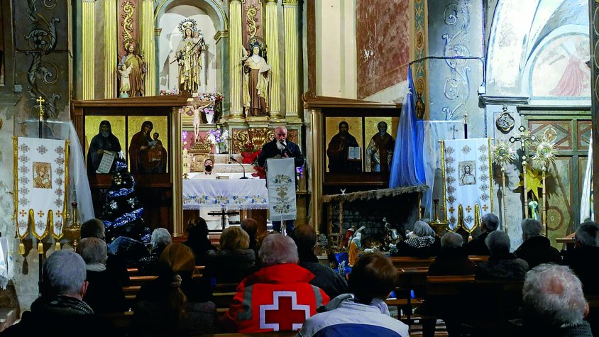 Paraules d'Alejandro Domingo, president de la SSAT, al temple de Sant Antoni