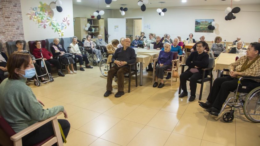 Gimnàstica a la residència