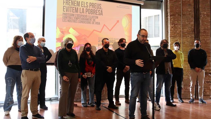 Pacheco de CCOO en roda de premsa