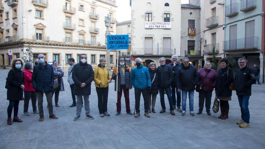 Concentració a la plaça Major