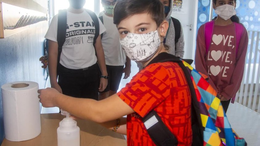 Imatge d'arxiu de l'inici de curs a una escola de Tàrrega