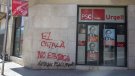 Denuncien un atac vandàlic a la seu del PSC a Tàrrega 