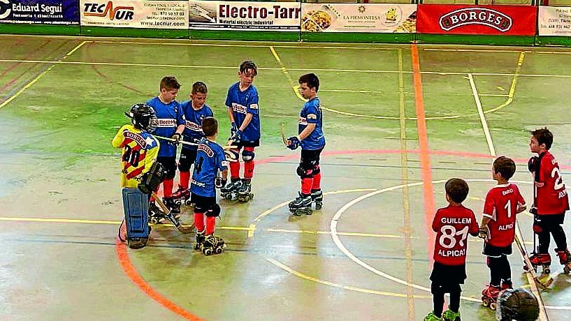 Un moment d'un dels partits