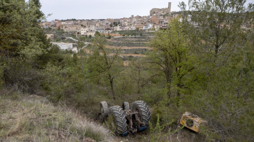 Josep Maria Vives va morir quan va bolcar el tractor que conduïa