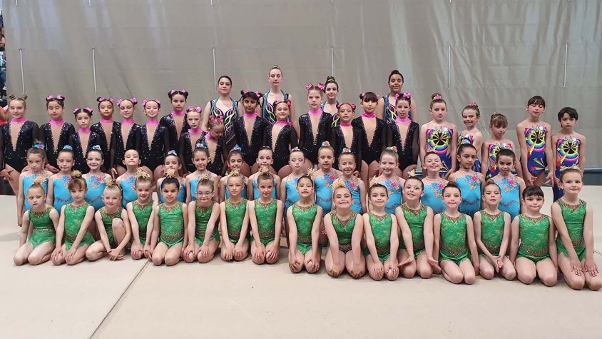 Foto de grup de les gimnastes