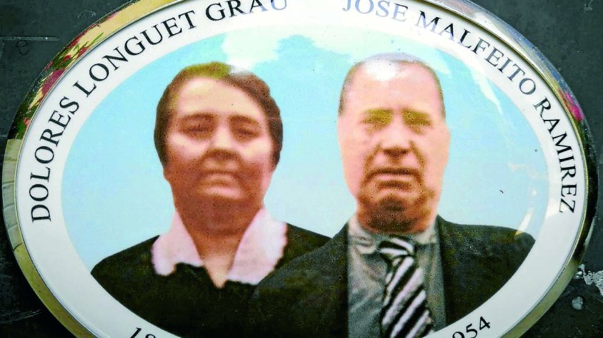 Els pares d'en Josep Malfeito Longuet. Cementiri de Tàrrega