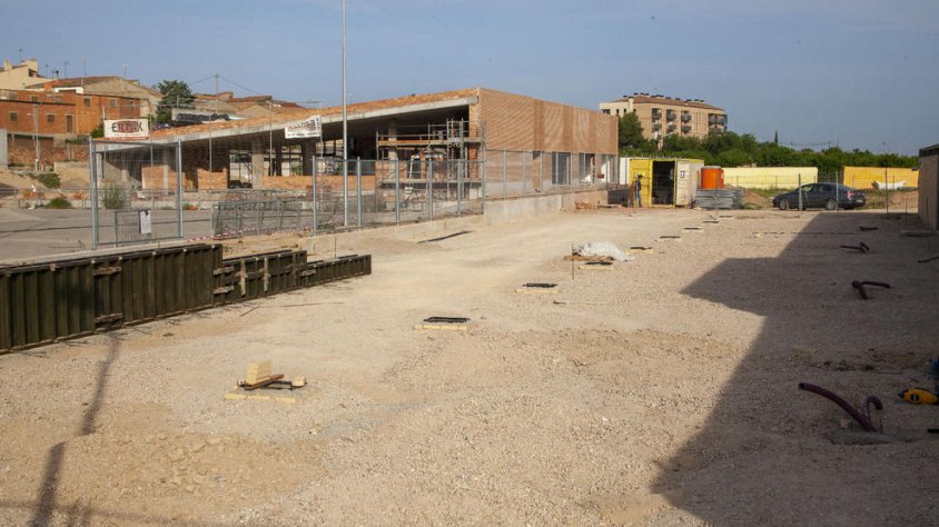 Imatge de les obres, que costen uns 80.000 euros