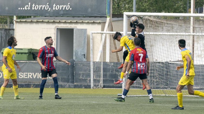 Un moment del partit