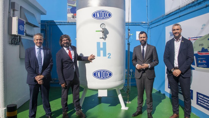 Riudalbas, Milé, Torrent i Solé ahir a les instal·lacions d’Indox a Fonolleres