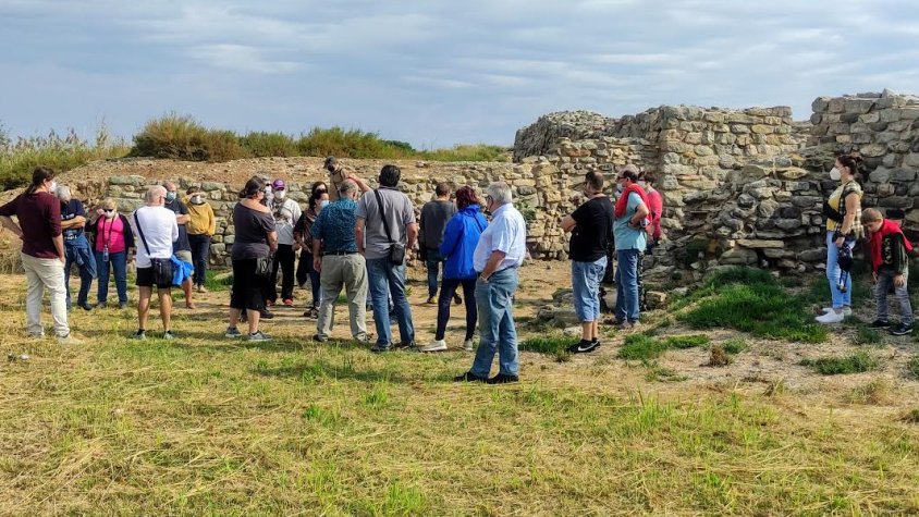 Visitants al jaciment