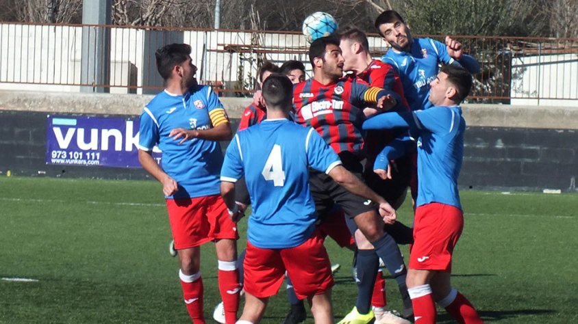 Un moment del partit contra el Vistalegre