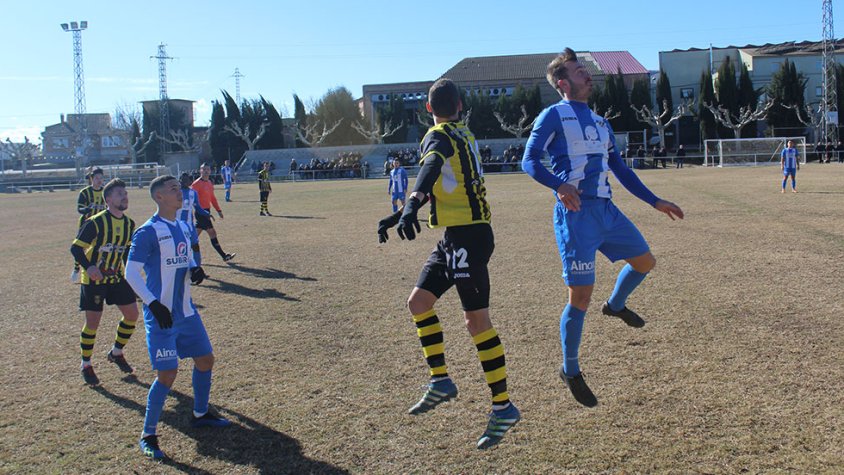 Un moment del partit contra el Torregrossa