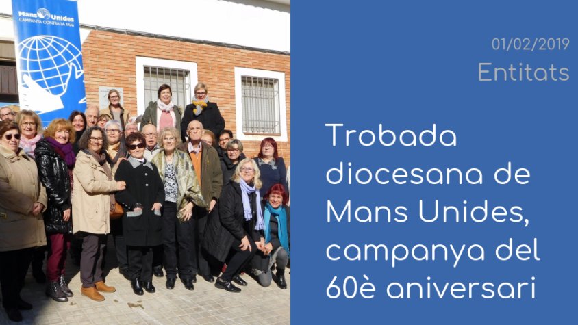 Mans Unides, l'ANC, els Amics de l'Arbre i la Parròquia, aquesta setmana a 'Entitats'