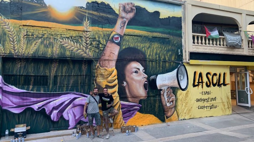 El nou mural amb els seus autors