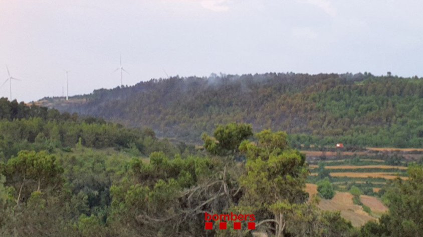 Imatge de l'incendi aquest matí