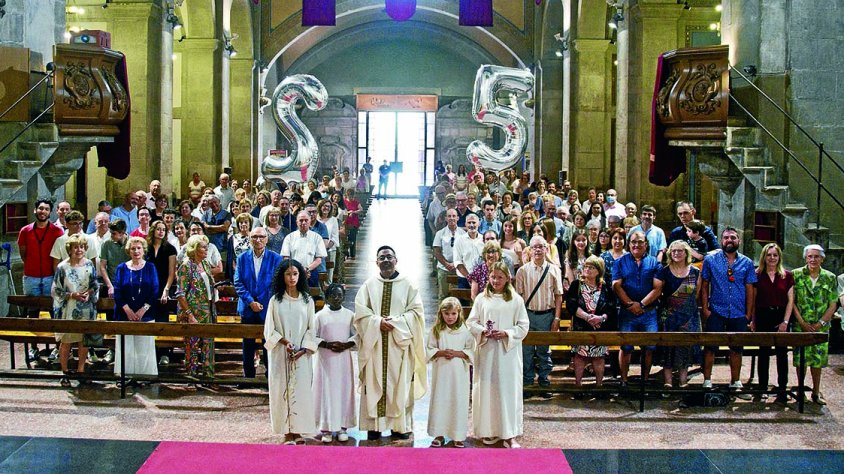 Celebració de les Noves d'Argent del sacerdoci de Mn. Josep M. Vilaseca