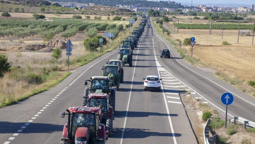 La marxa lenta per la C-14 entre Tàrrega i Verdú