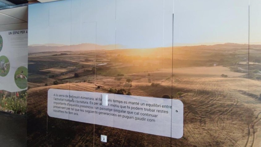 Imatge del nou punt d'informació i interpretació a la Garuta