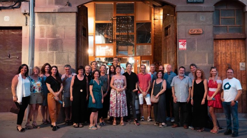 Participants al sopar del Club dels Mecenes a La Cava