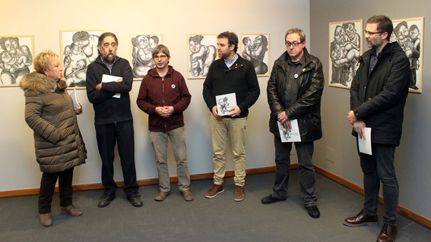 Inauguració de la mostra dedicada a Miquel Solé, que es pot visitar al Museu fins al 24 de març