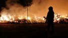Incendi en un paller de la Fuliola