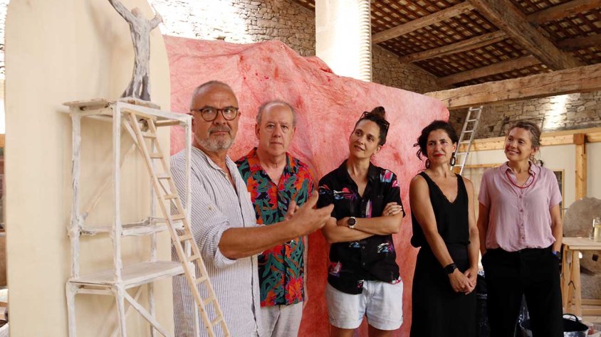 La presentació de l'espectacle s'ha fet a l'estudi de Josep Minguell, a Tàrrega