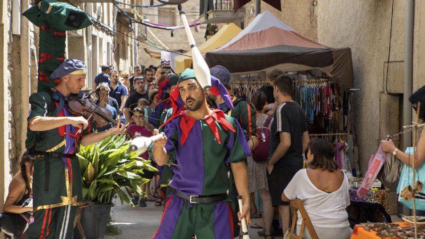 El centre històric de Guimerà es va omplir ahir de públic i activitat