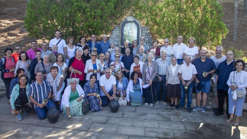 Foto de família dels assistents a la festa