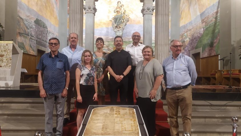 Comissió del Patrimoni amb l'alcaldessa de Tàrrega i la restauradora