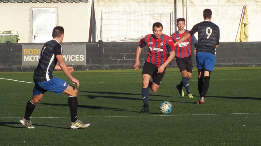 Un moment del partit contra l'Andorra