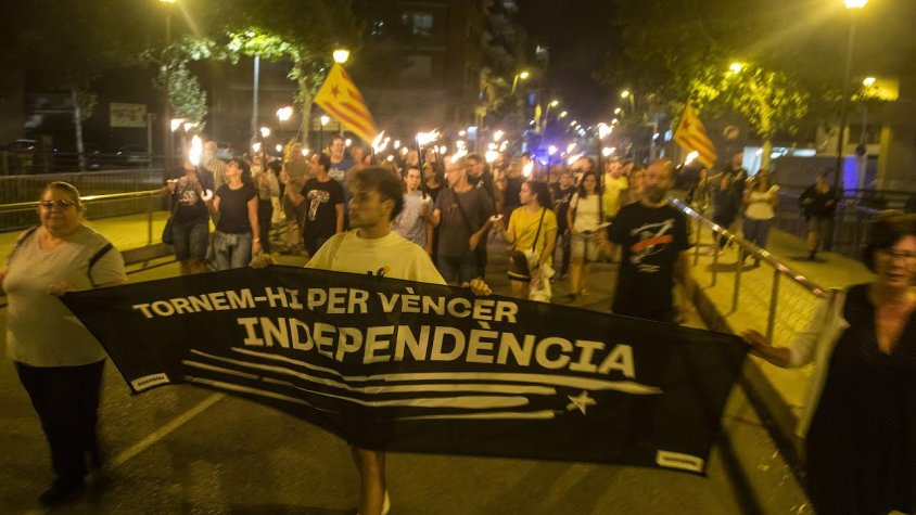 Un moment de la Marxa de Torxes