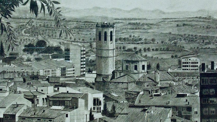 Vista panoràmica de Tàrrega des de Sant Eloi