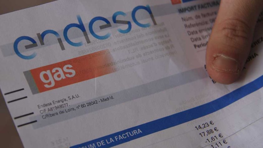 Factura de gas d'Endesa