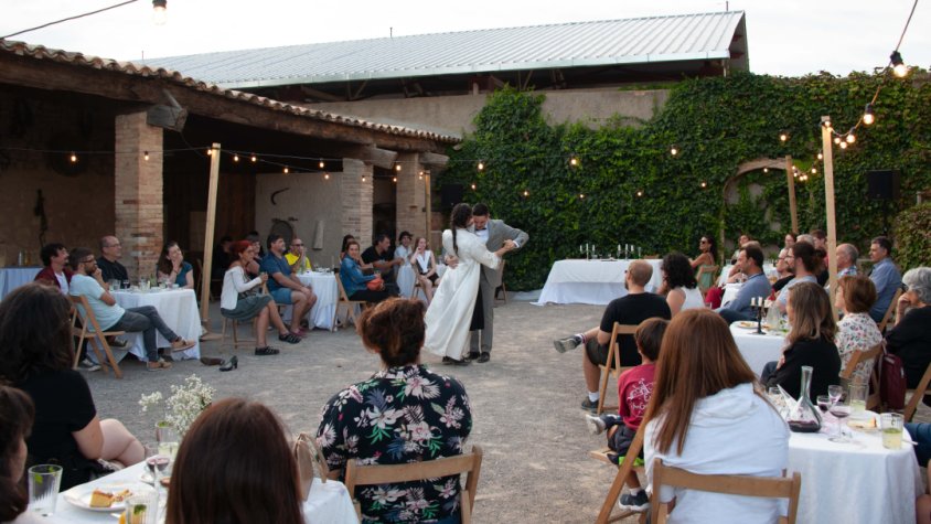 L'espectacle es va poder veure al nou escenari de Mas de Colom - Casa Borges