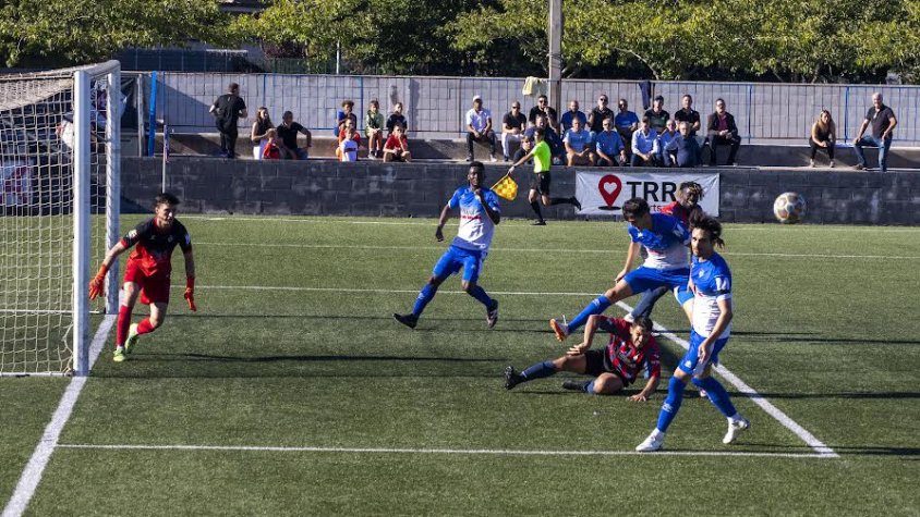 Un moment del partit