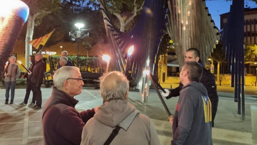 Marxa de torxes en commemoració del 82è aniversari de l'afusellament de Companys