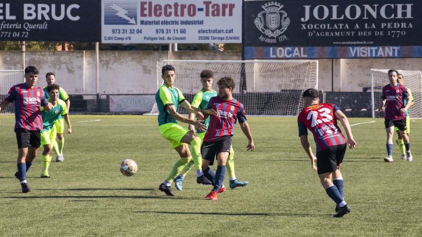 Un moment del partit