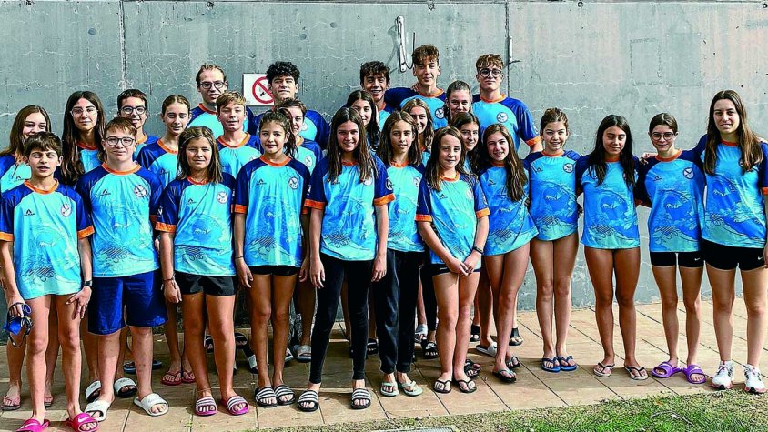 Foto de grup dels nedadors