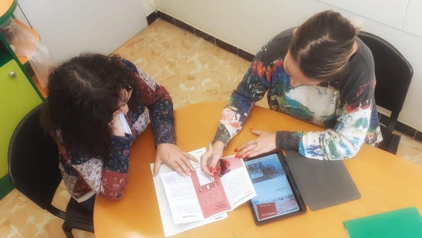 Imatge d’arxiu d’una sessió d’orientació laboral al Centre La Solana