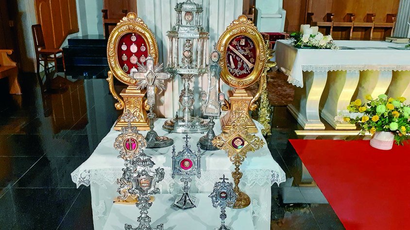 Exposades les deu relíquies de la Parròquia de Tàrrega