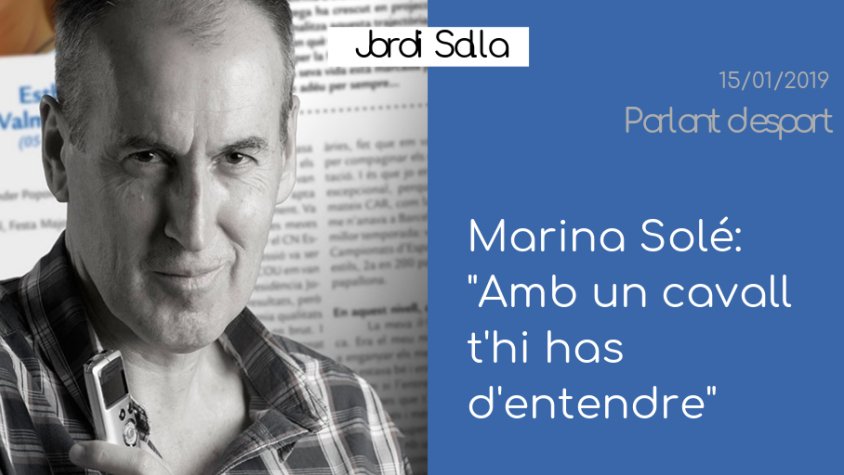 Jordi Salla parla d'esport amb Marina Solé
