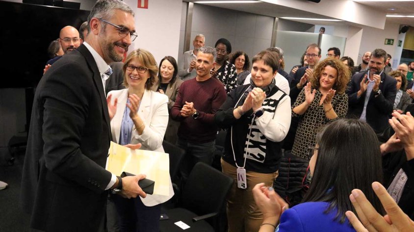 Bernat Solé rep l'escalf d'electes i representants polítics a Lleida