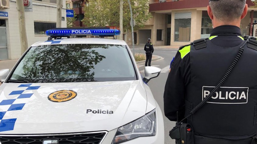 Imatge d'arxiu d'un control policial a Tàrrega