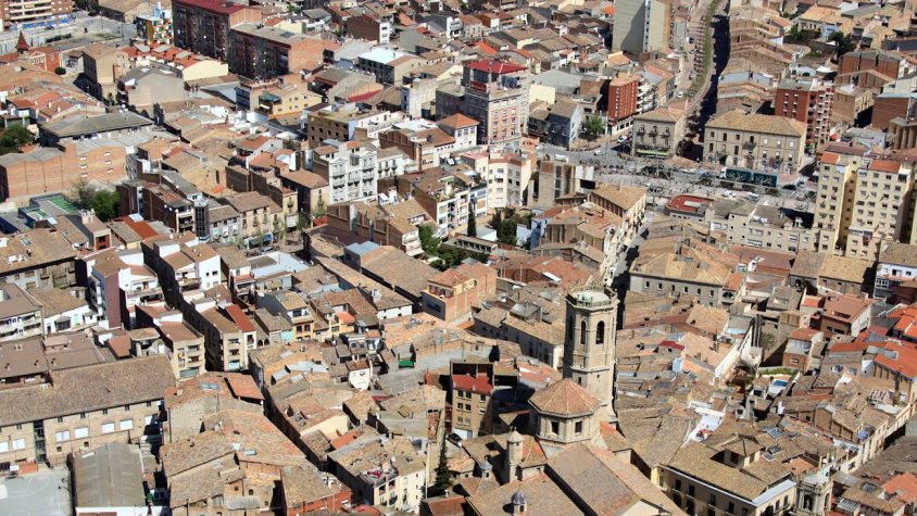 Vista aèria del centre de la ciutat