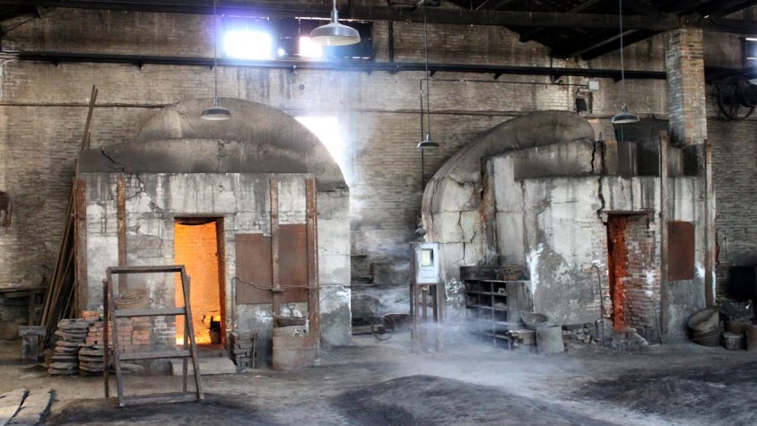 La foneria de l'antiga fàbrica J. Trepat