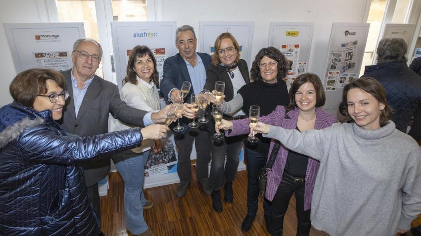 Brindis de les autoritats i representants de 'Segre'