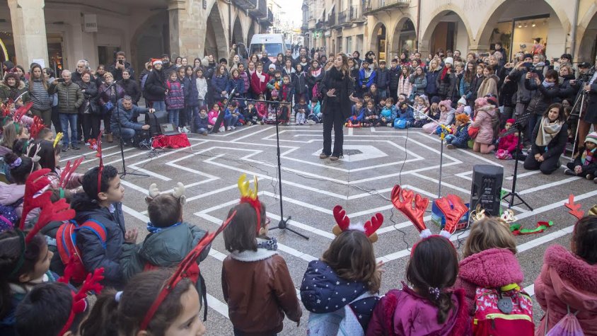 Les nadales dels escolars han omplert el centre de la ciutat